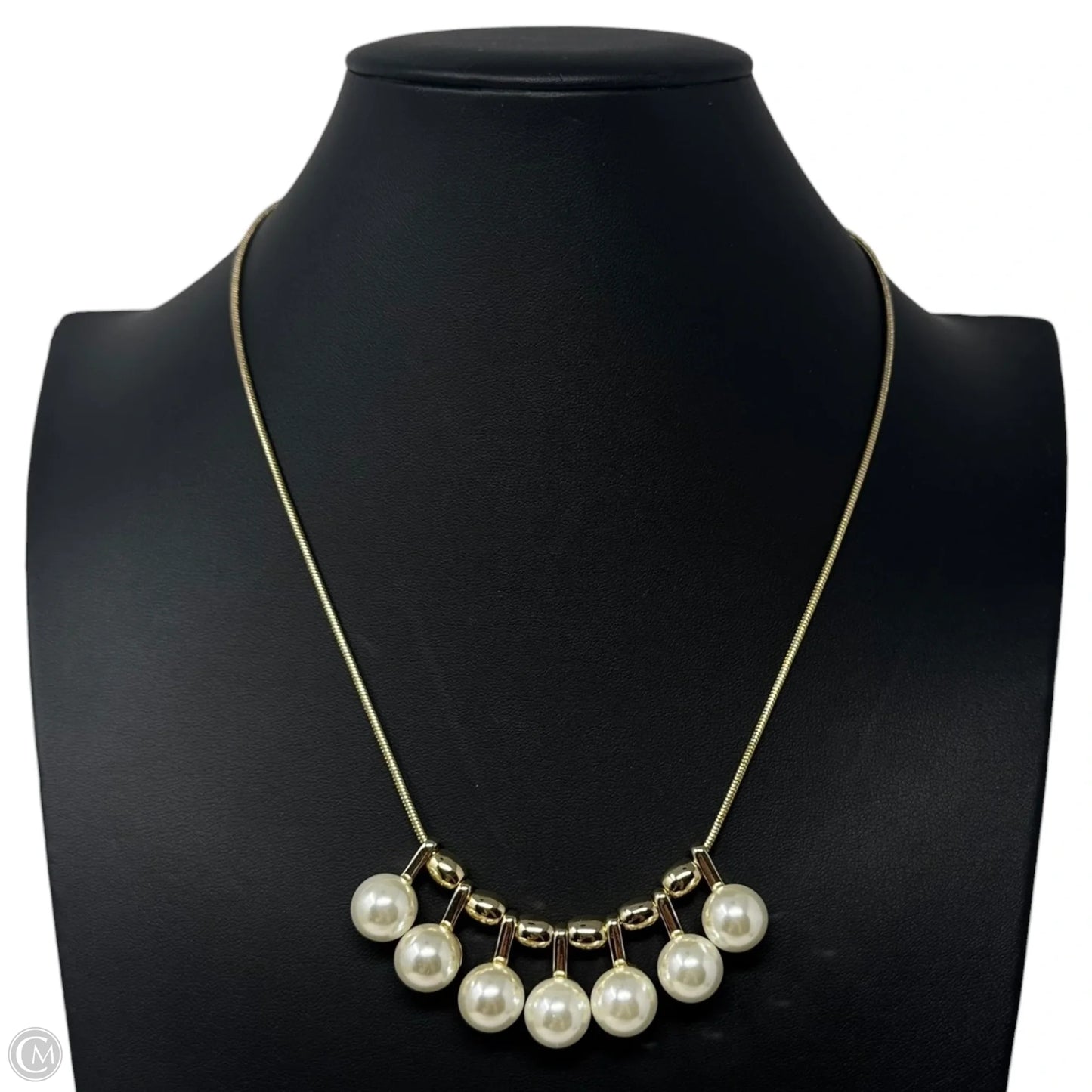 Faux Pearl Gold Tone Necklace By Ann Taylor