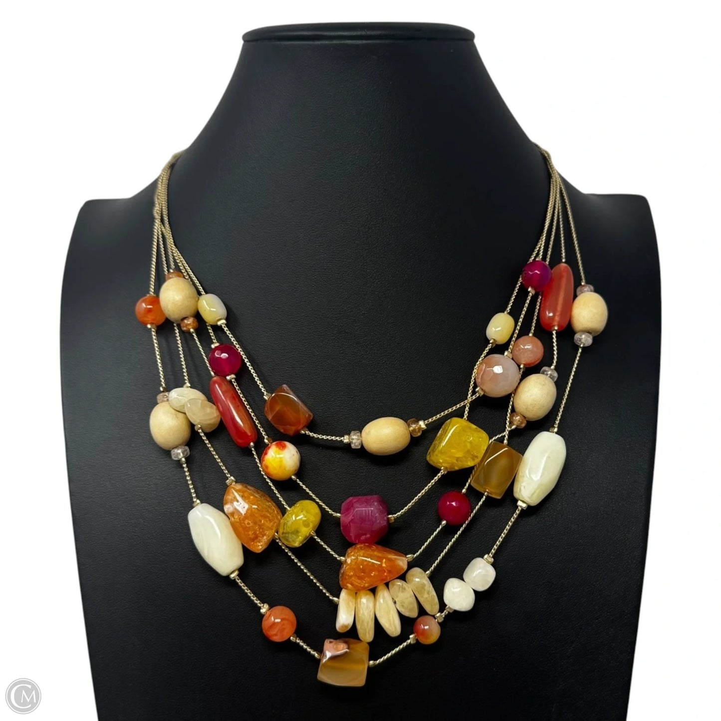 Multi-Stone Layered Necklace By Chicos