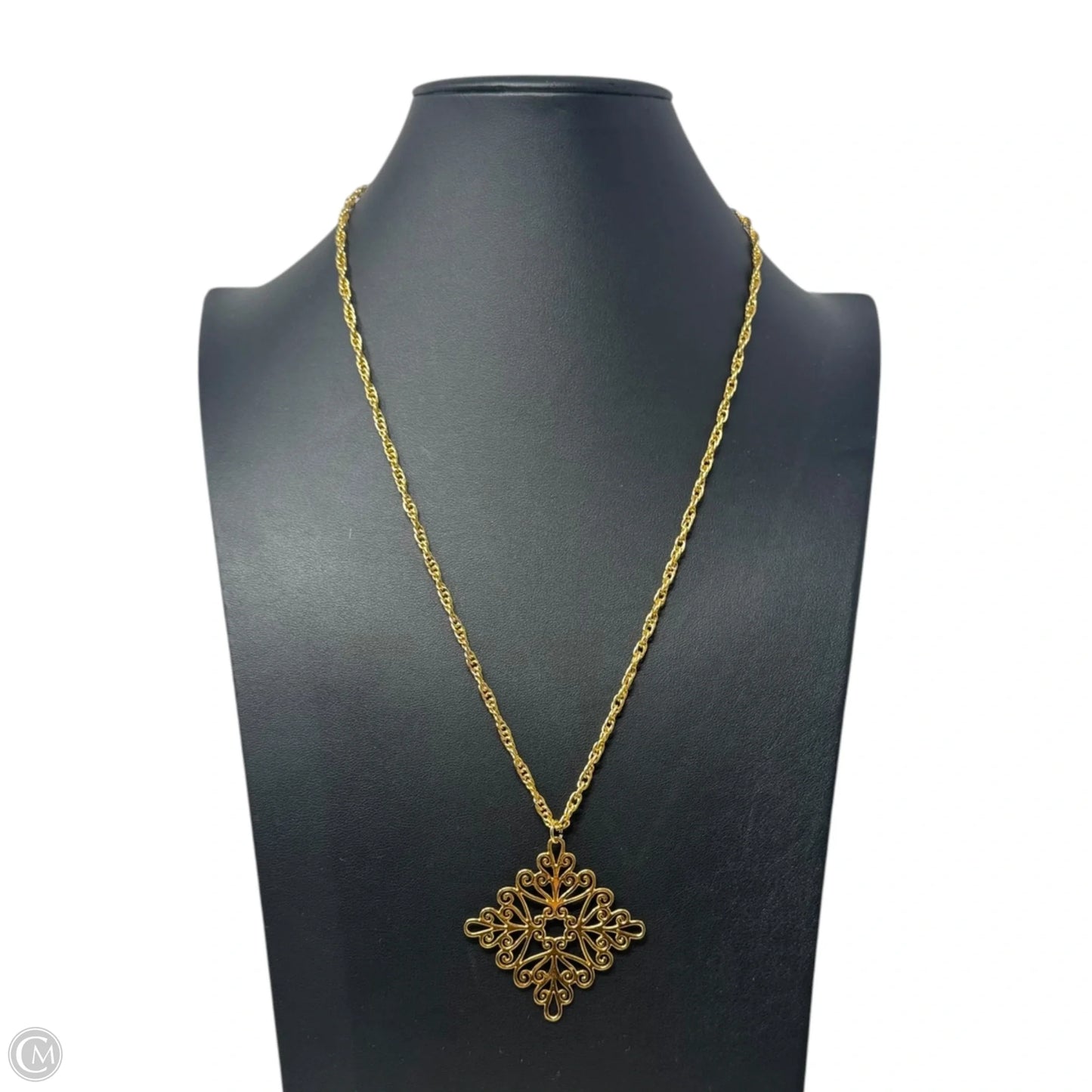 Gold Tone Filigree Necklace