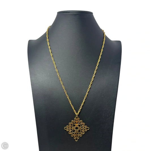 Gold Tone Filigree Necklace