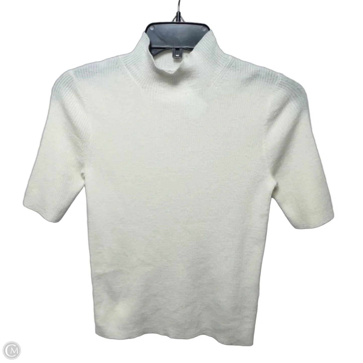 Sweater Short Sleeve By Madewell In Cream, Size: M