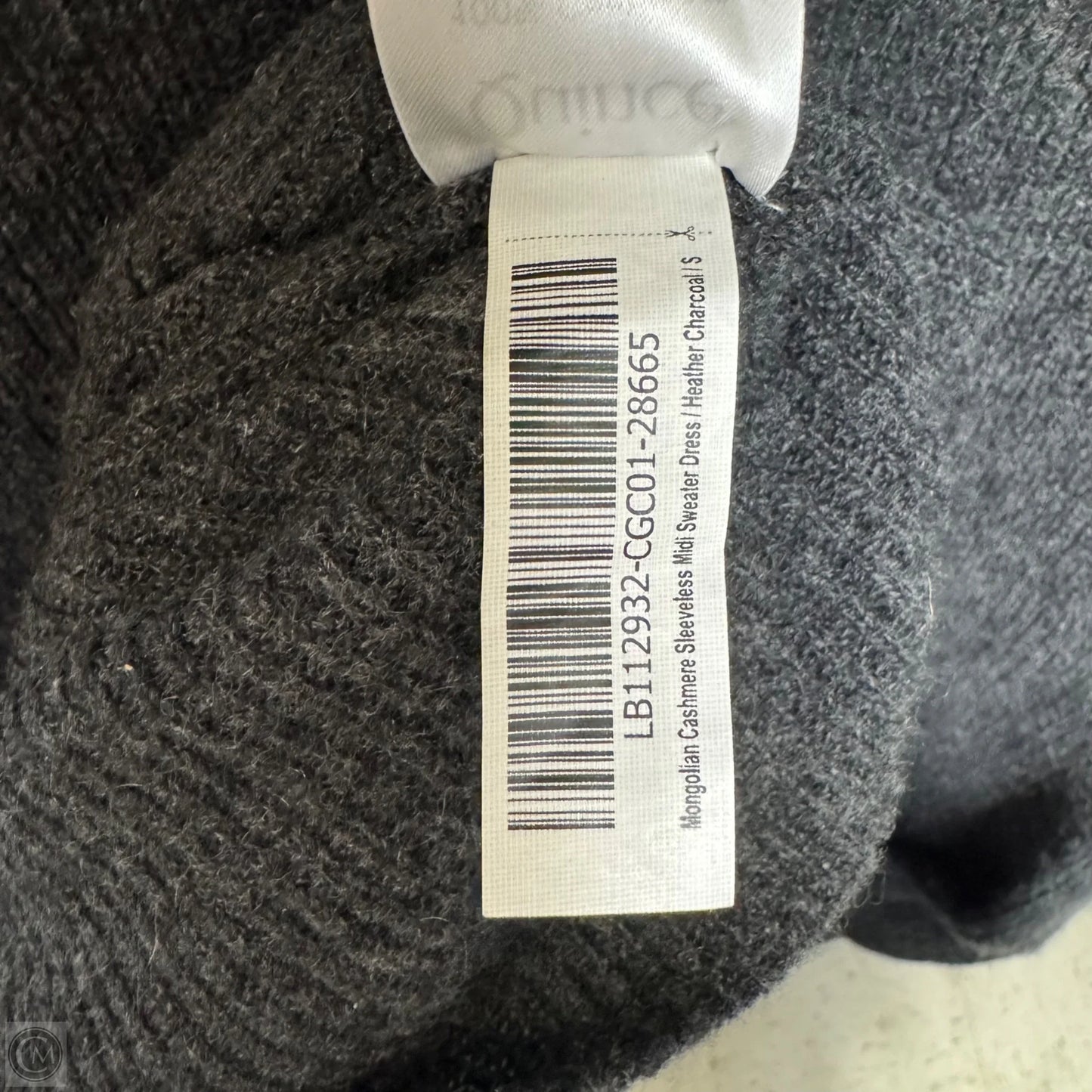 Mongolian Cashmere Sleeveless Midi Sweater Dress By Quince In Heather Charcoal, Size: S