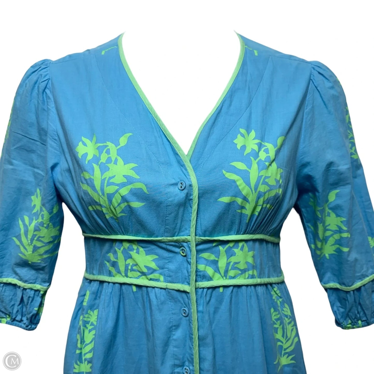 Dress Casual Maxi By Beau & Ro In Blue, Size: M