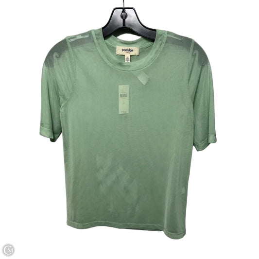 Short Sleeve Mesh Tee By Porridge In Mint, Size: XS