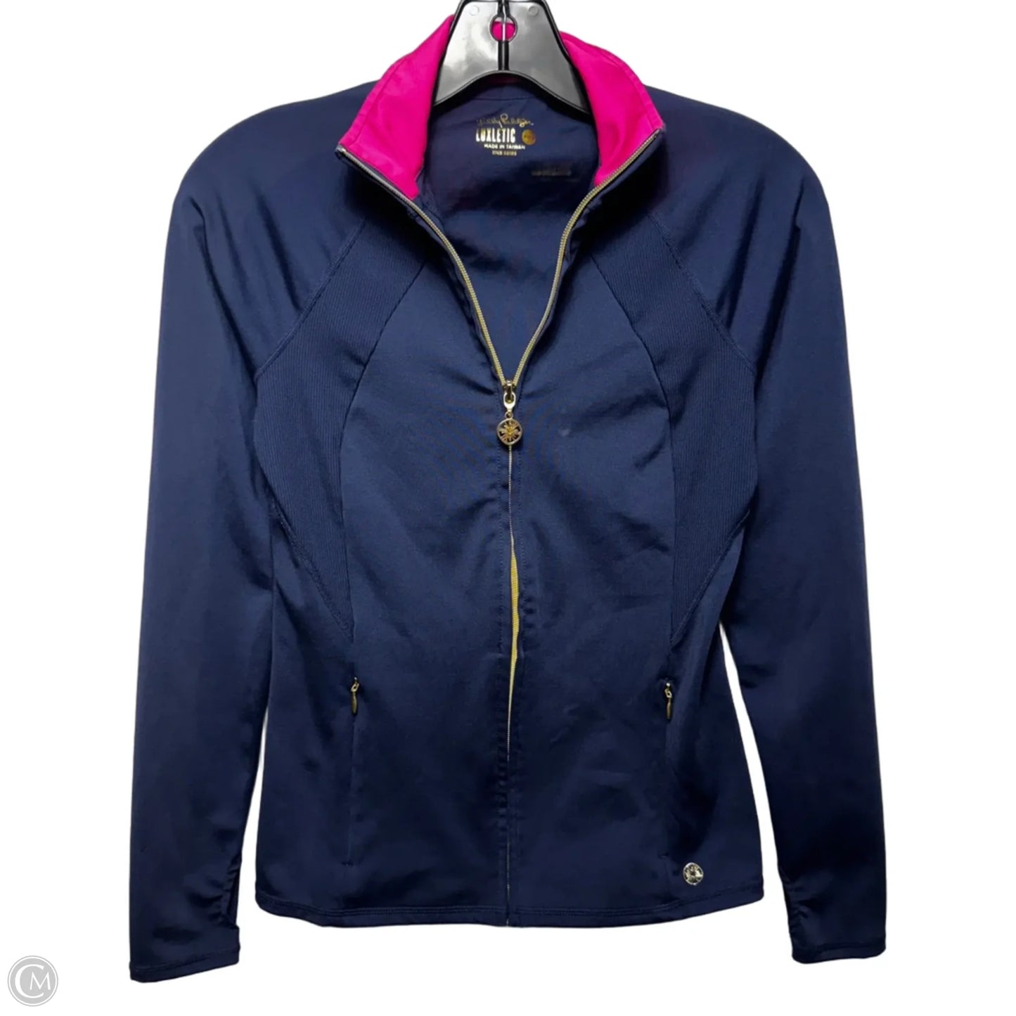 Athletic Jacket Designer By Luxletic by Lilly Pulitzer In Navy, Size: Xxs