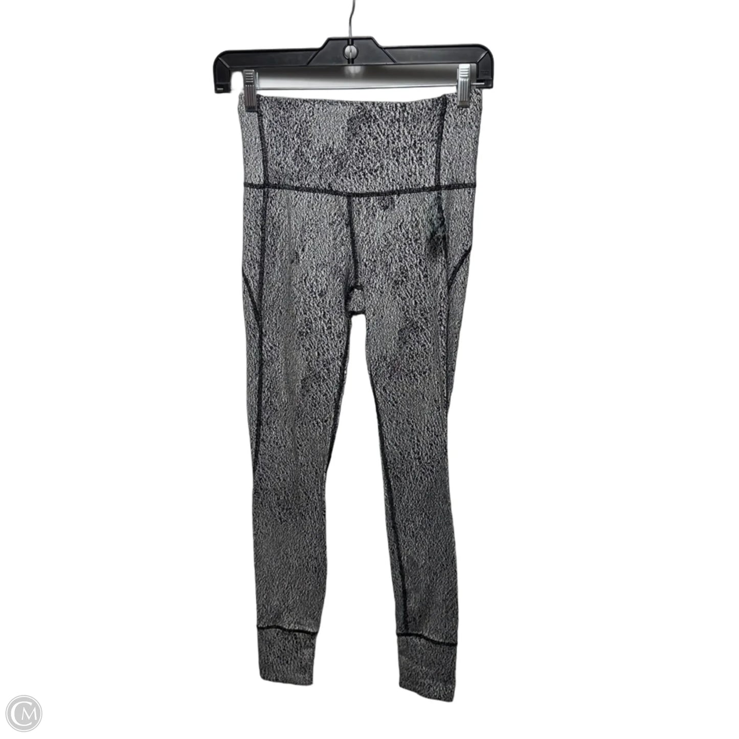 Athletic Leggings By Lululemon In Black & White, Size: 4