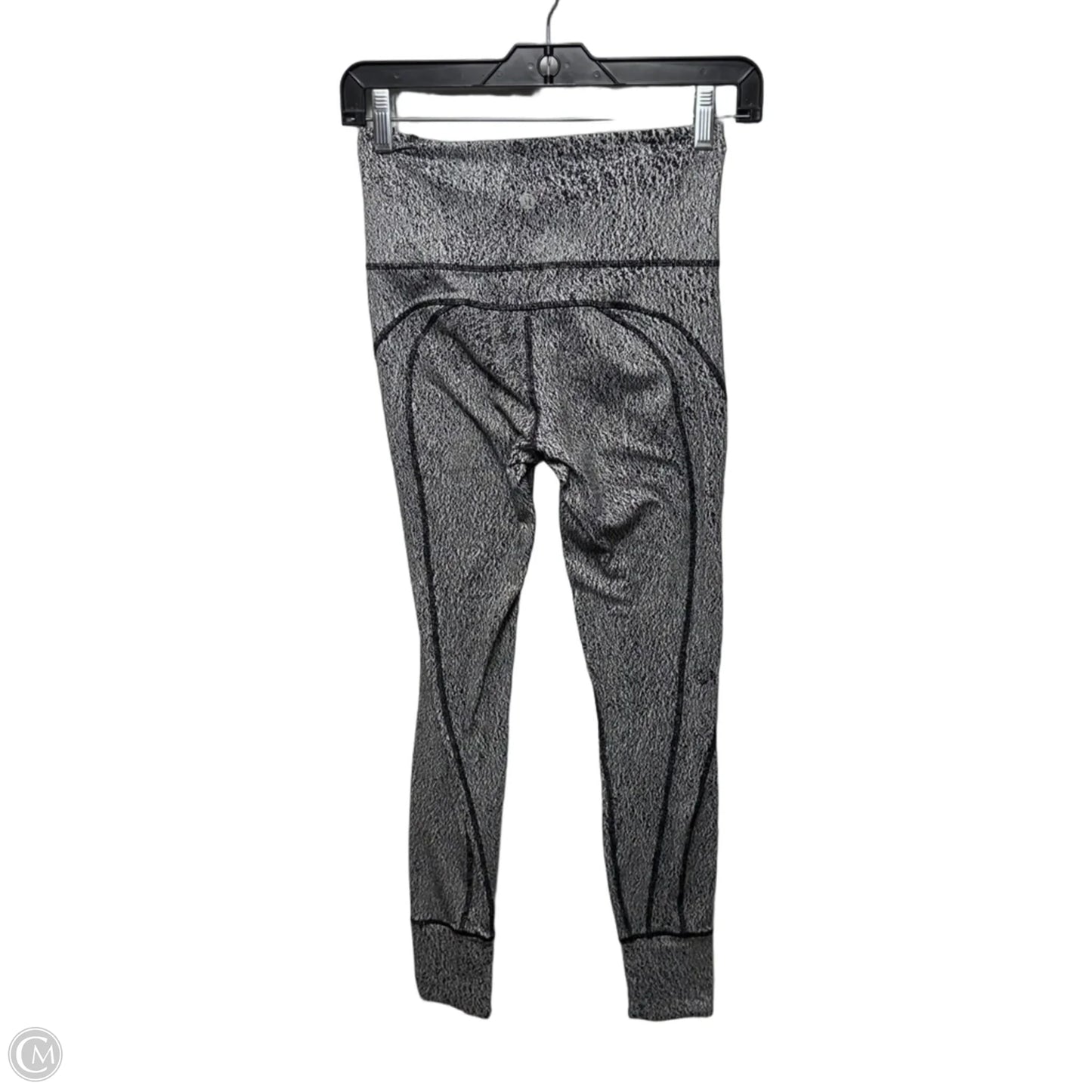 Athletic Leggings By Lululemon In Black & White, Size: 4