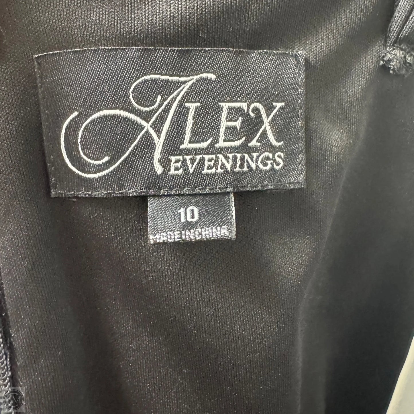 Dress Party Long By Alex Evenings In Black, Size: 10
