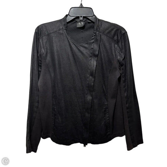 Jacket Moto By Armani Exchange In Black, Size: Xl