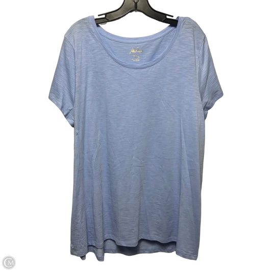 Top Short Sleeve Designer By Lilly Pulitzer In Blue, Size: Xxl