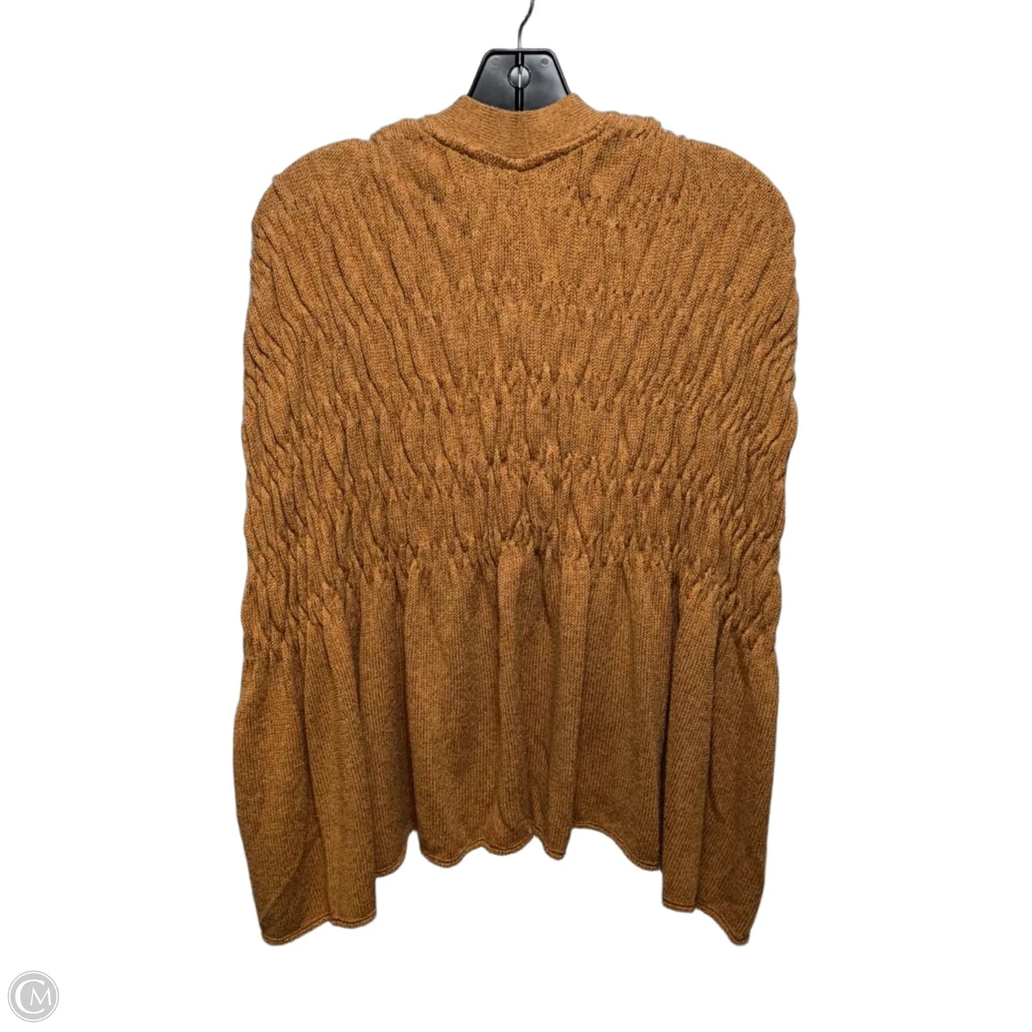Rita Smocked Cardigan Vest By Anthropologie In Brown, Size: XS/S