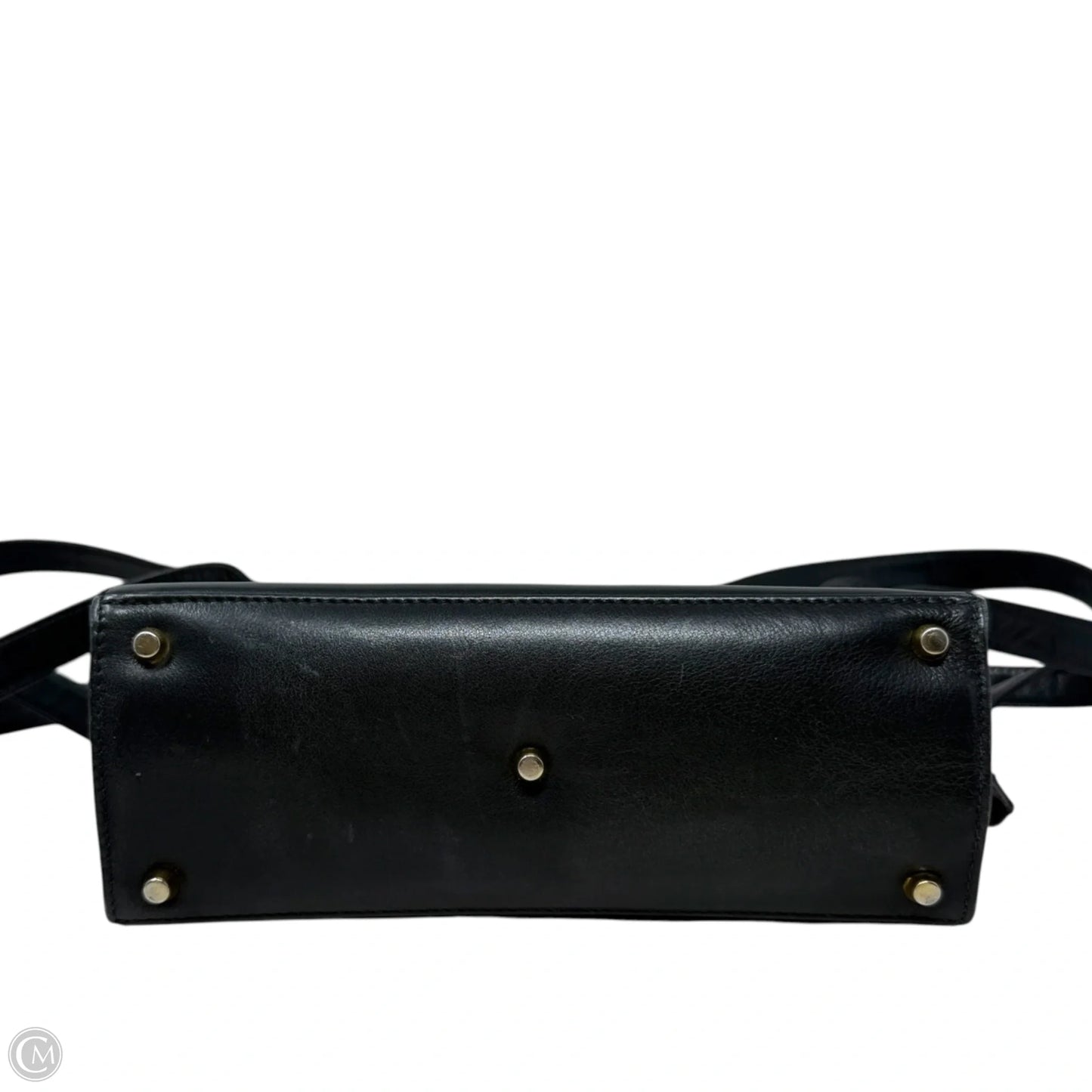 Vintage 90’s Medusa Medallion Leather Flap Shoulder Bag Luxury Designer By Gianni Versace, Size: Medium
