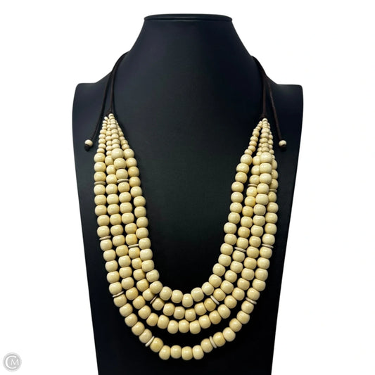 Polished Wooden Bead Layered Necklace Unbranded