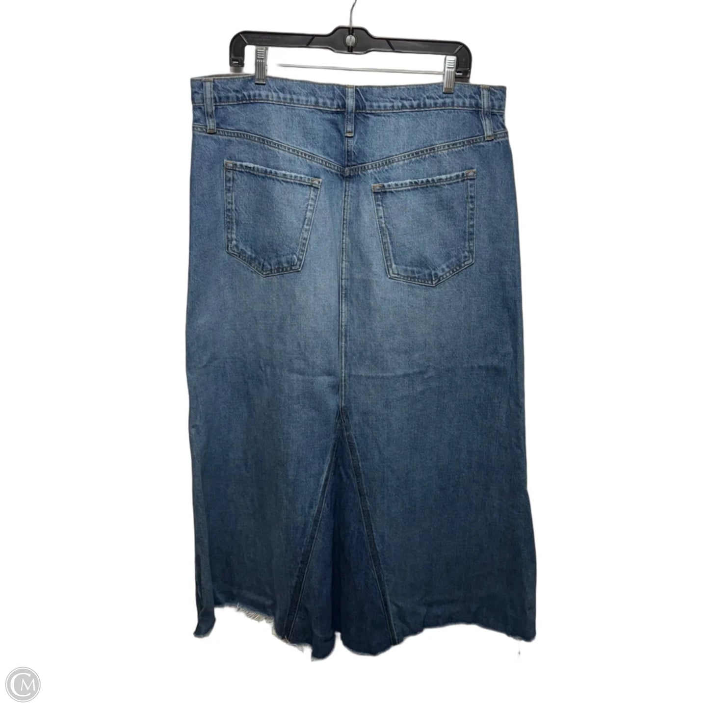 Skirt Maxi By Frame In Blue Denim, Size: 14/32