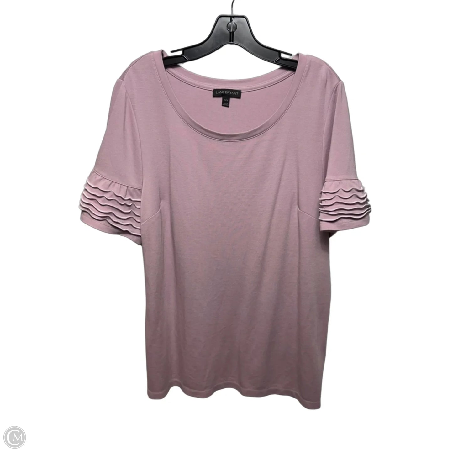 Top Short Sleeve By Lane  Bryant In Purple, Size: 14/16