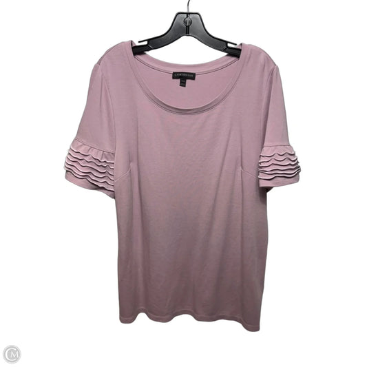 Top Short Sleeve By Lane  Bryant In Purple, Size: 14/16