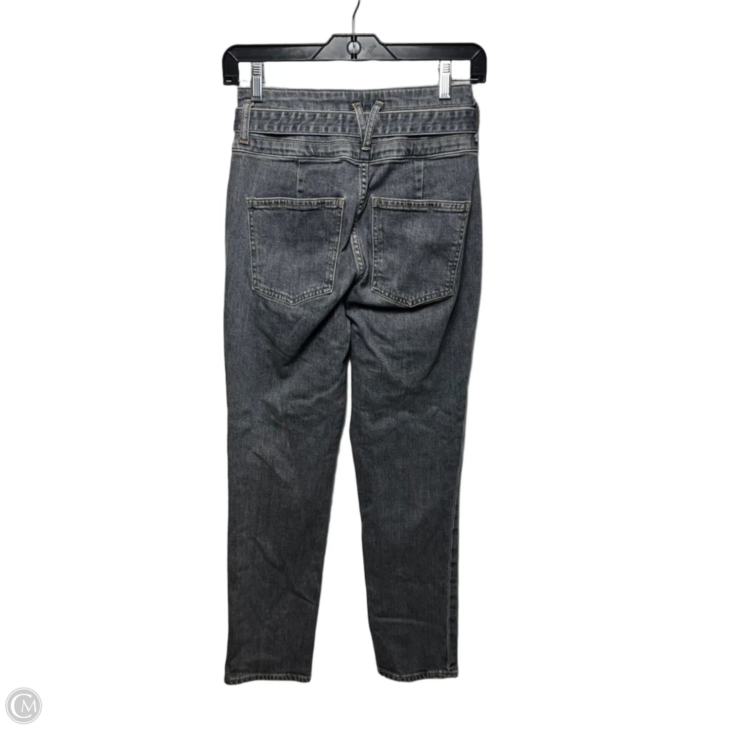 Logan Slim Straight Extra High Rise Jeans By Veronica Beard In Grey, Size: 0/25