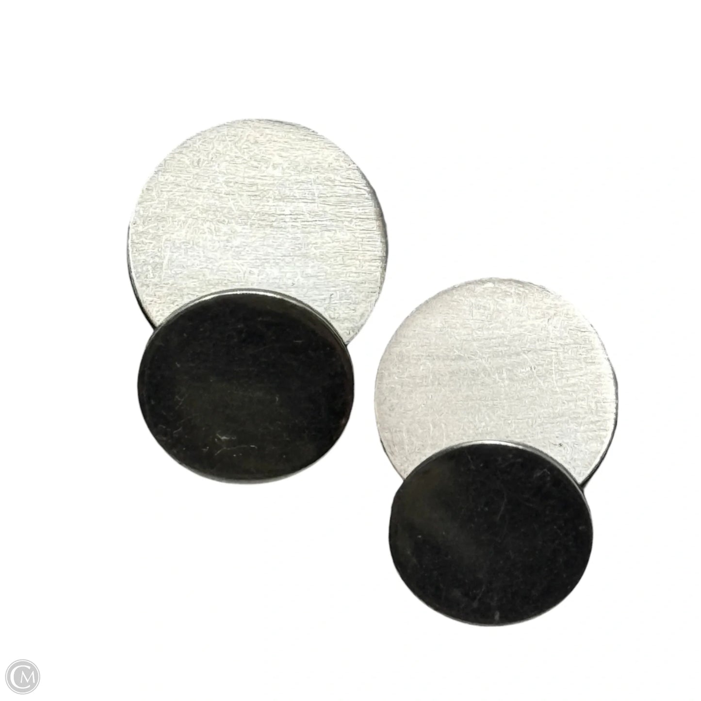 Sterling Silver Modernist Post Earrings By Betty Cooke