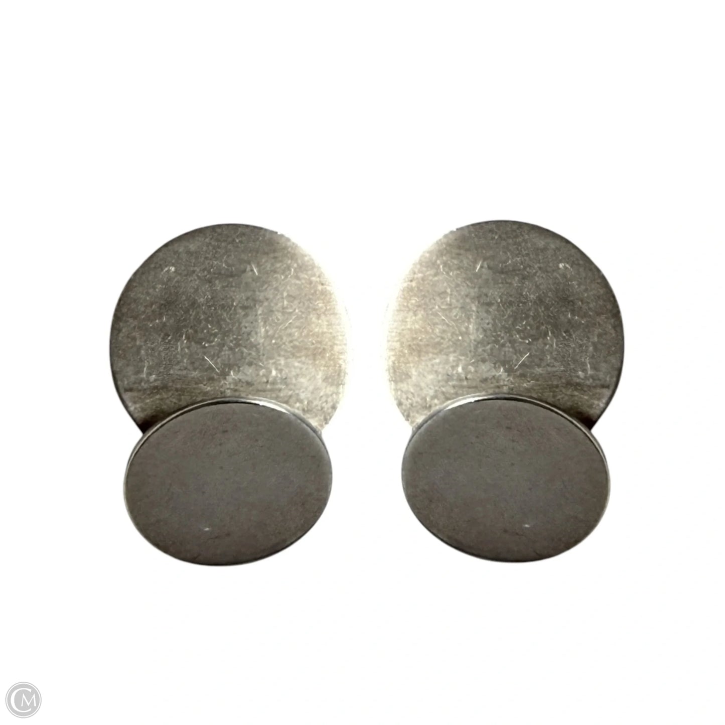 Sterling Silver Modernist Post Earrings By Betty Cooke