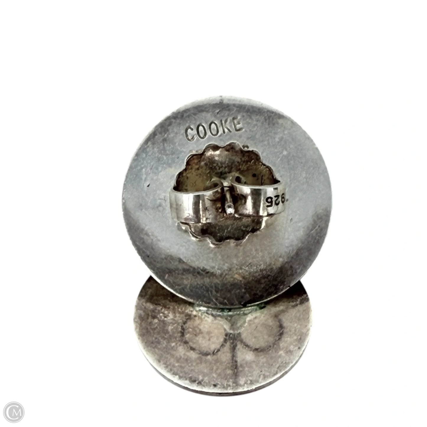 Sterling Silver Modernist Post Earrings By Betty Cooke