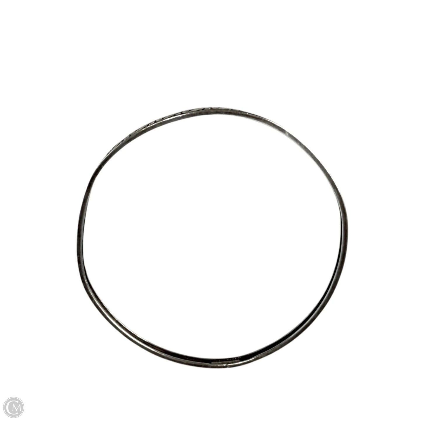 Vintage Sterling Silver S Motif Bangle Bracelet