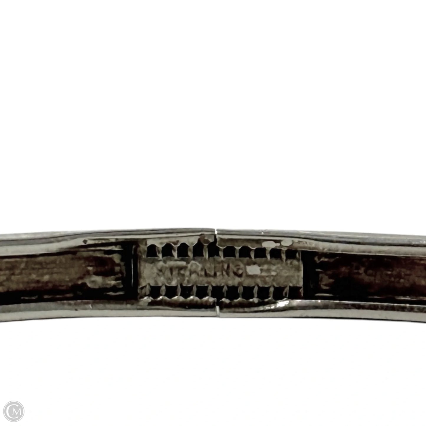 Vintage Sterling Silver S Motif Bangle Bracelet