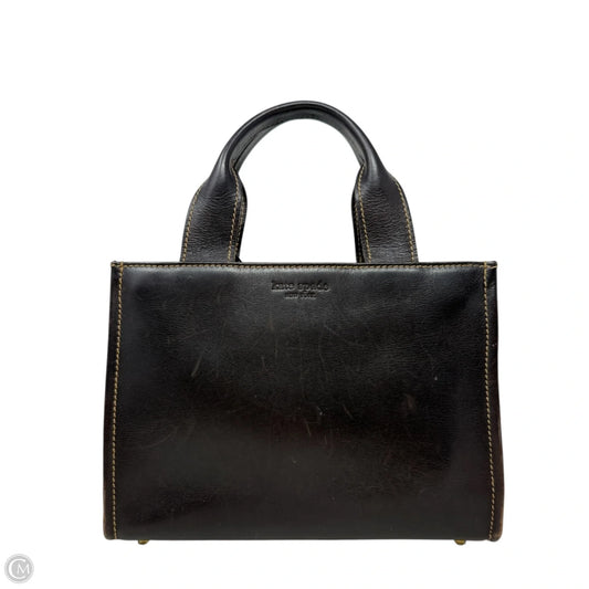 Y2K Sam Leather Box Tote Designer By Kate Spade, Size: Small