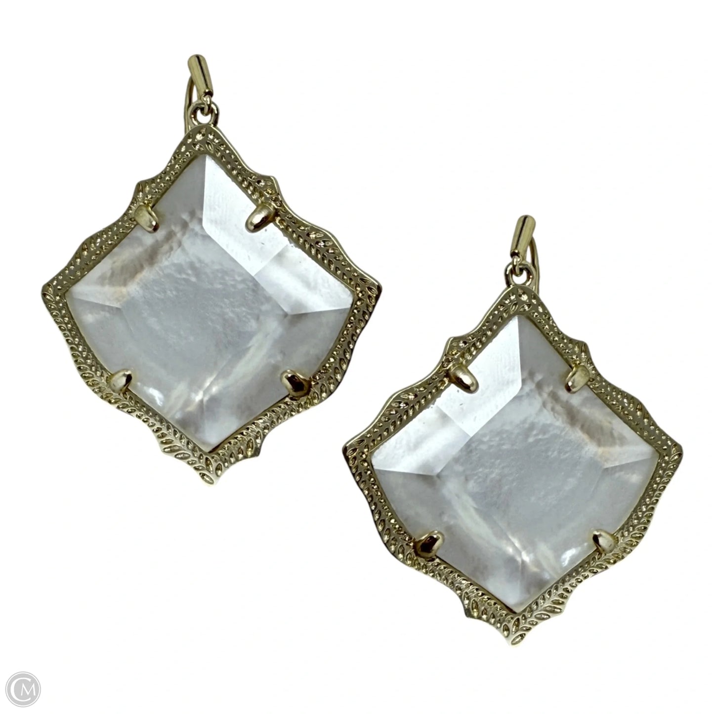 Kyrie 14K gold plated Dyed Ivory Mother-Of-Pearl Earrings Drop By Kendra Scott