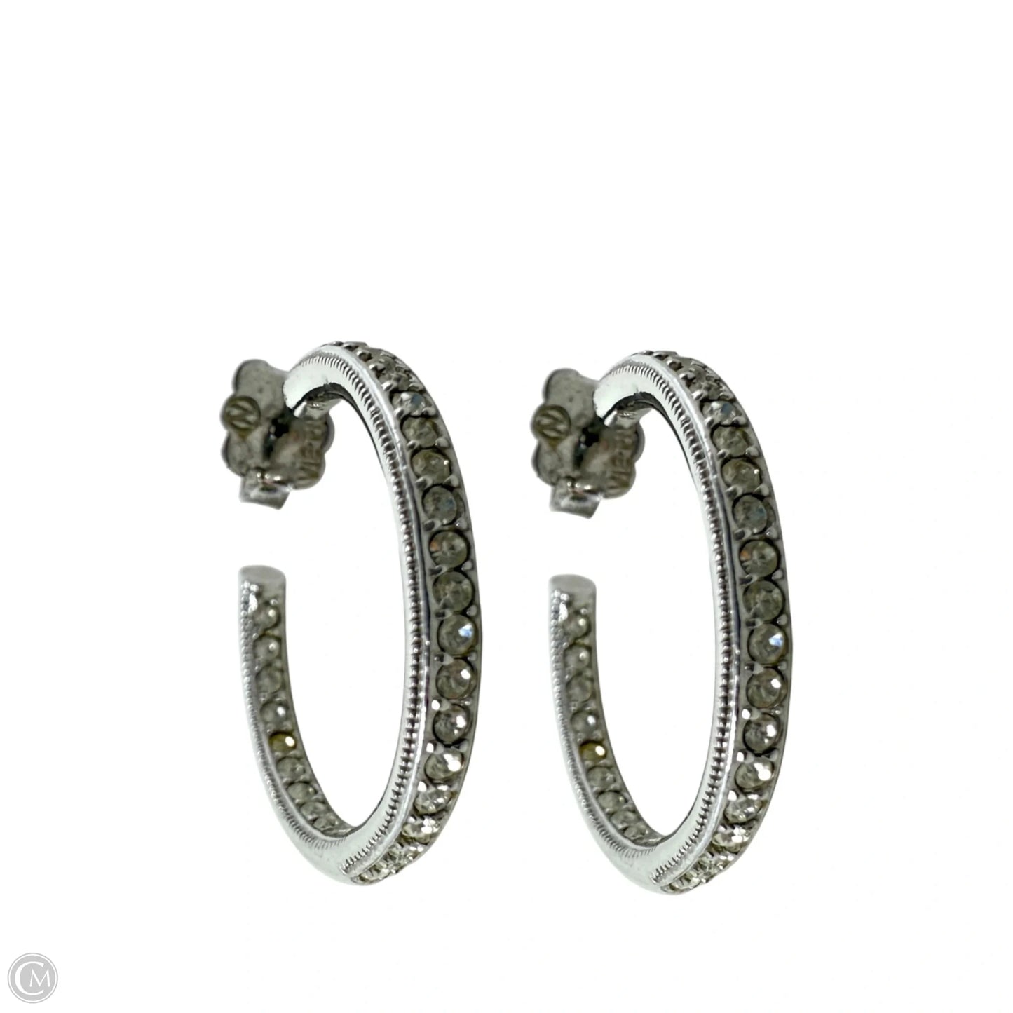 Vietnam Crystal Accent Hoop Earrings