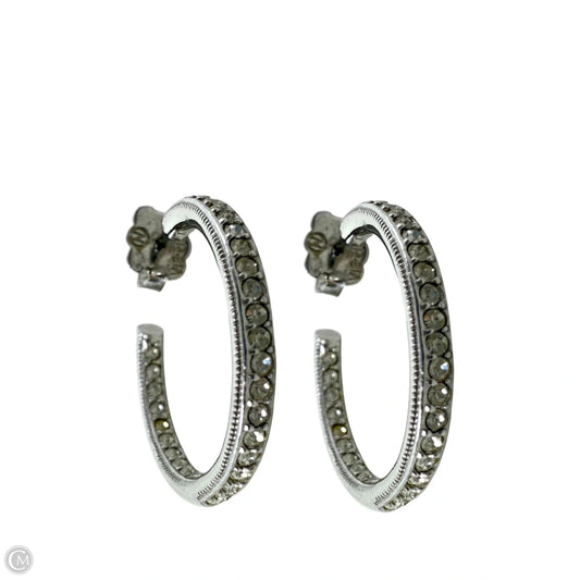 Vietnam Crystal Accent Hoop Earrings