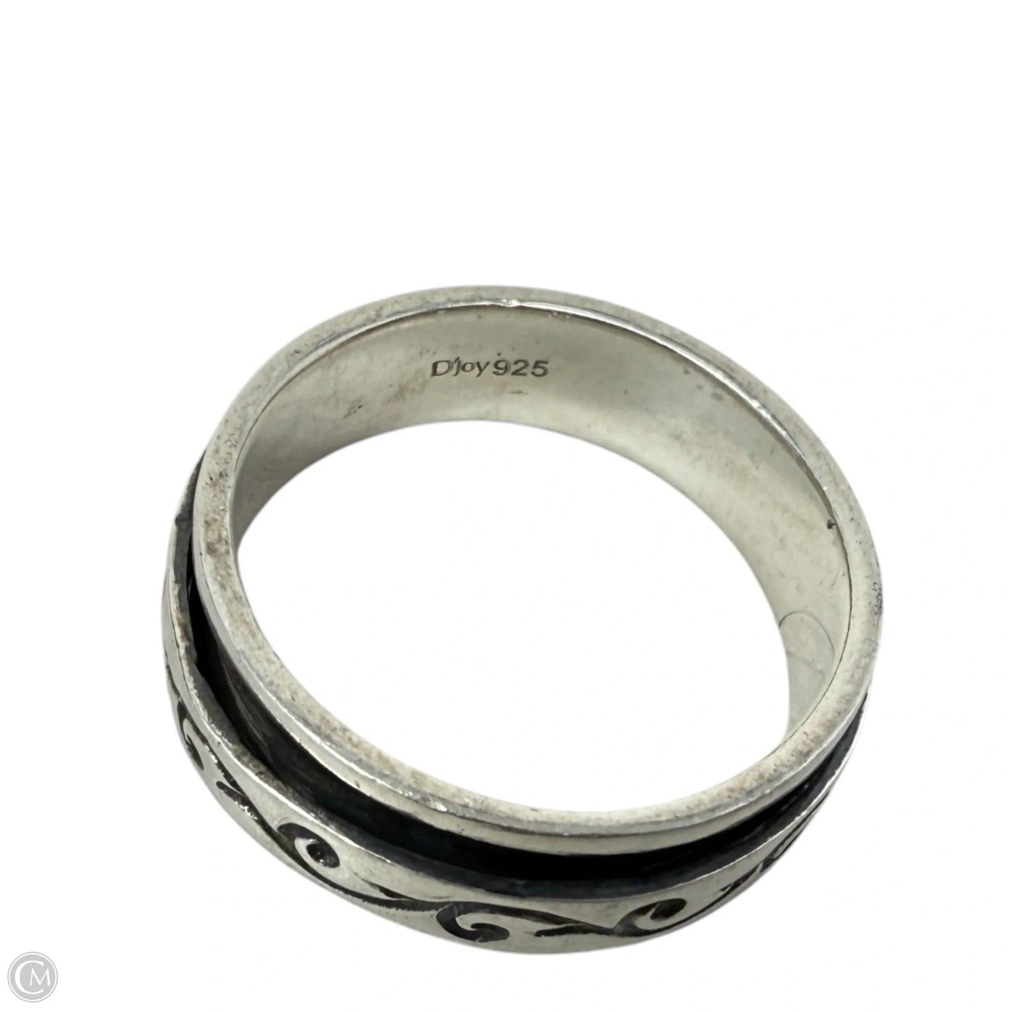 Sterling Silver Waves Spinner Ring By D’Joy, Size: 6