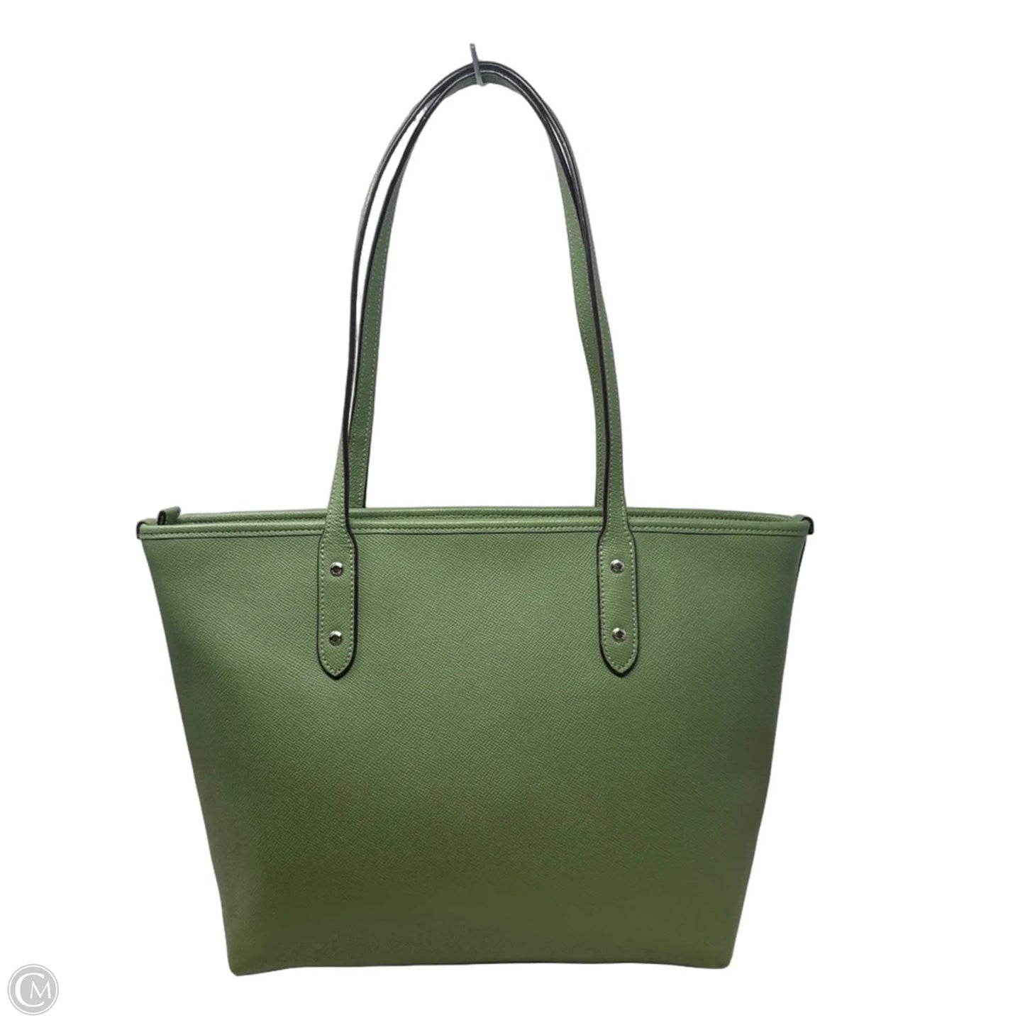 City Zip Tote In Crossgrain Leather Designer By Coach, Size: Medium