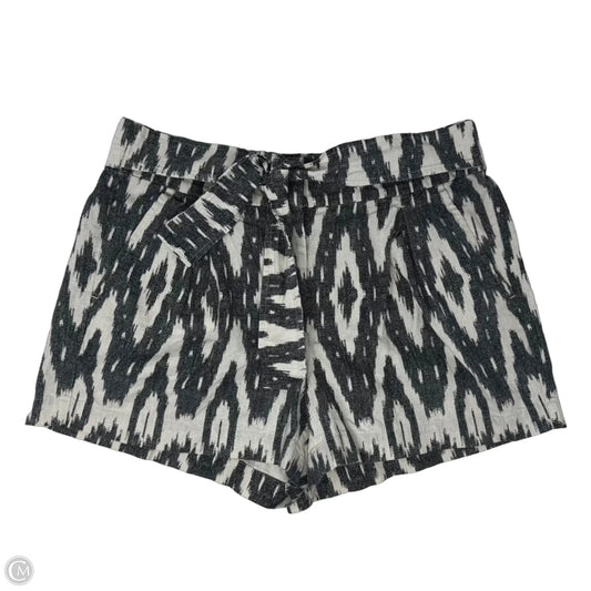 Linen Blend Shorts By J. Crew In Black & Cream, Size: 6