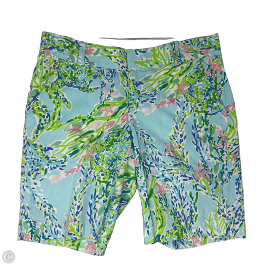 Chipper Shorts Designer By Lilly Pulitzer In Aqua, Size: 8