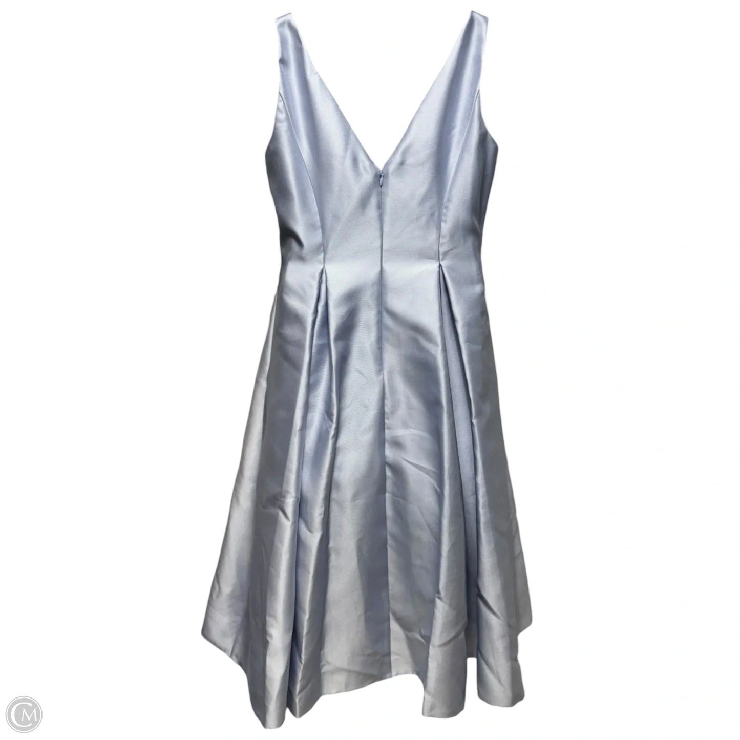 Sleeveless Tea Length Dress Party Midi By Adrianna Papell In Blue, Size: 12