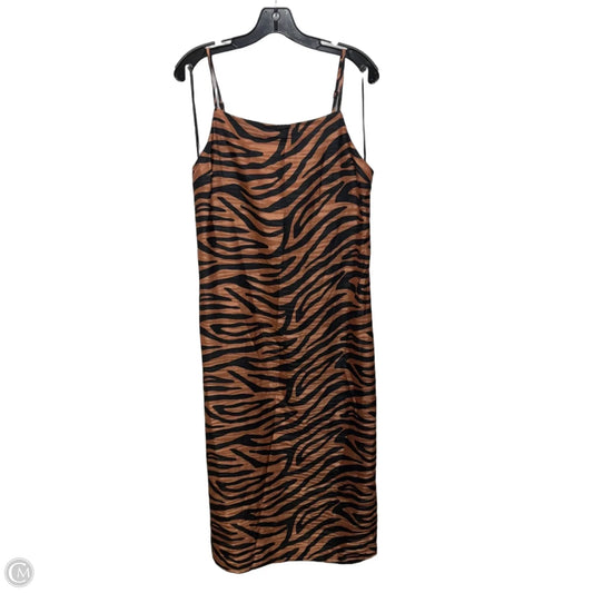 Dress Casual Midi By Gianni Bini In Zebra Print, Size: L