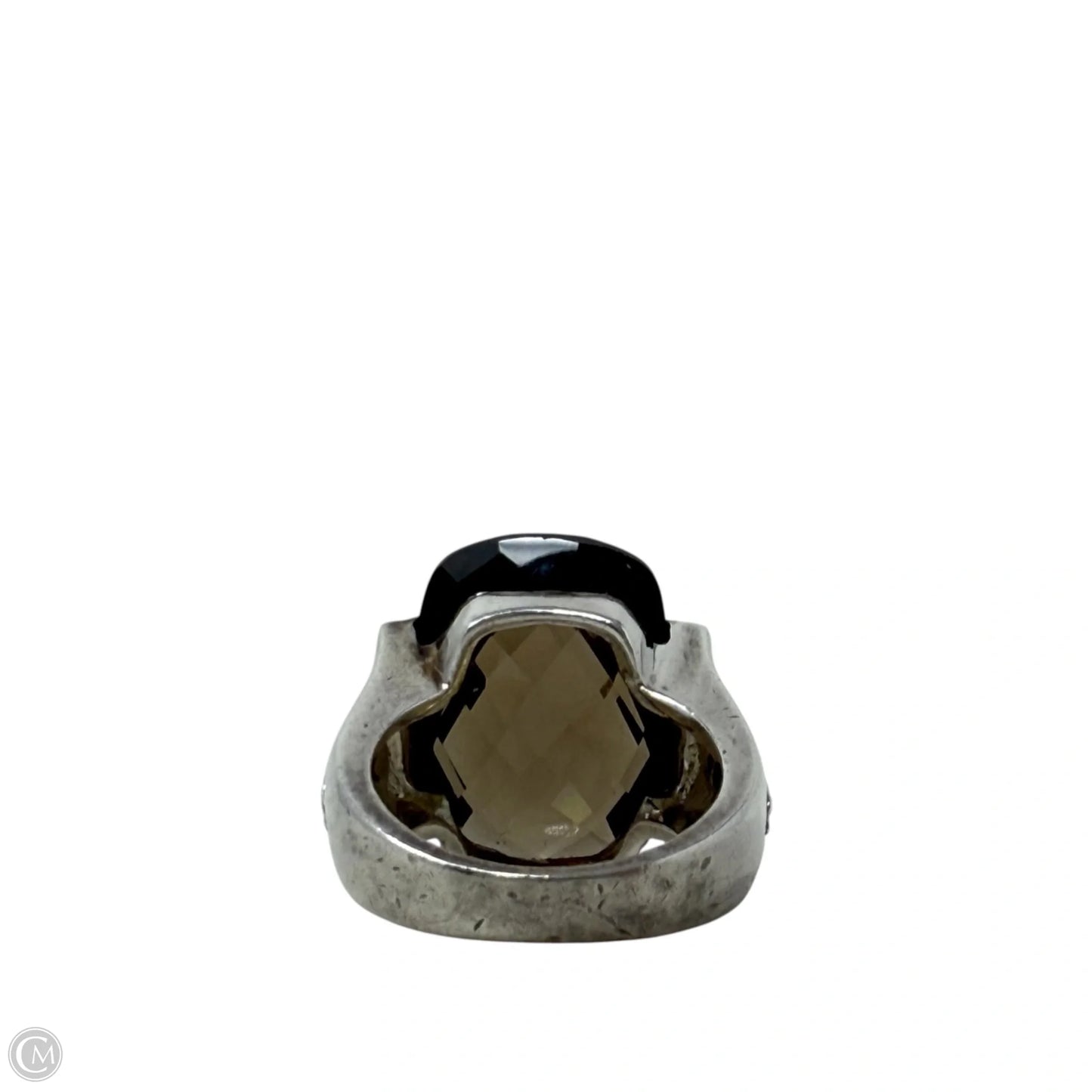 Sterling Silver & Smokey Quartz Cocktail Ring, Size: 6