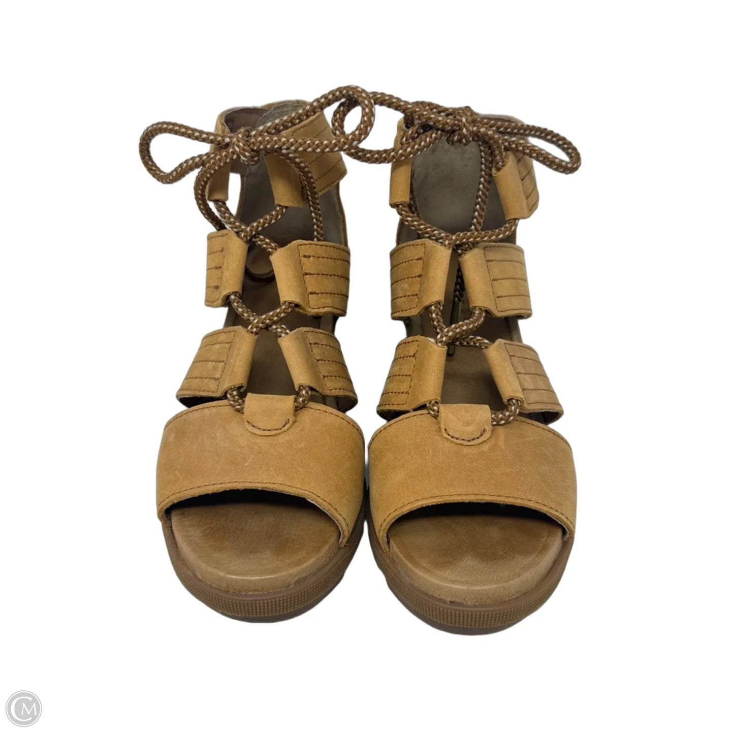 Joanie II Lace Wedge Sandals By Sorel In Brown, Size: 6