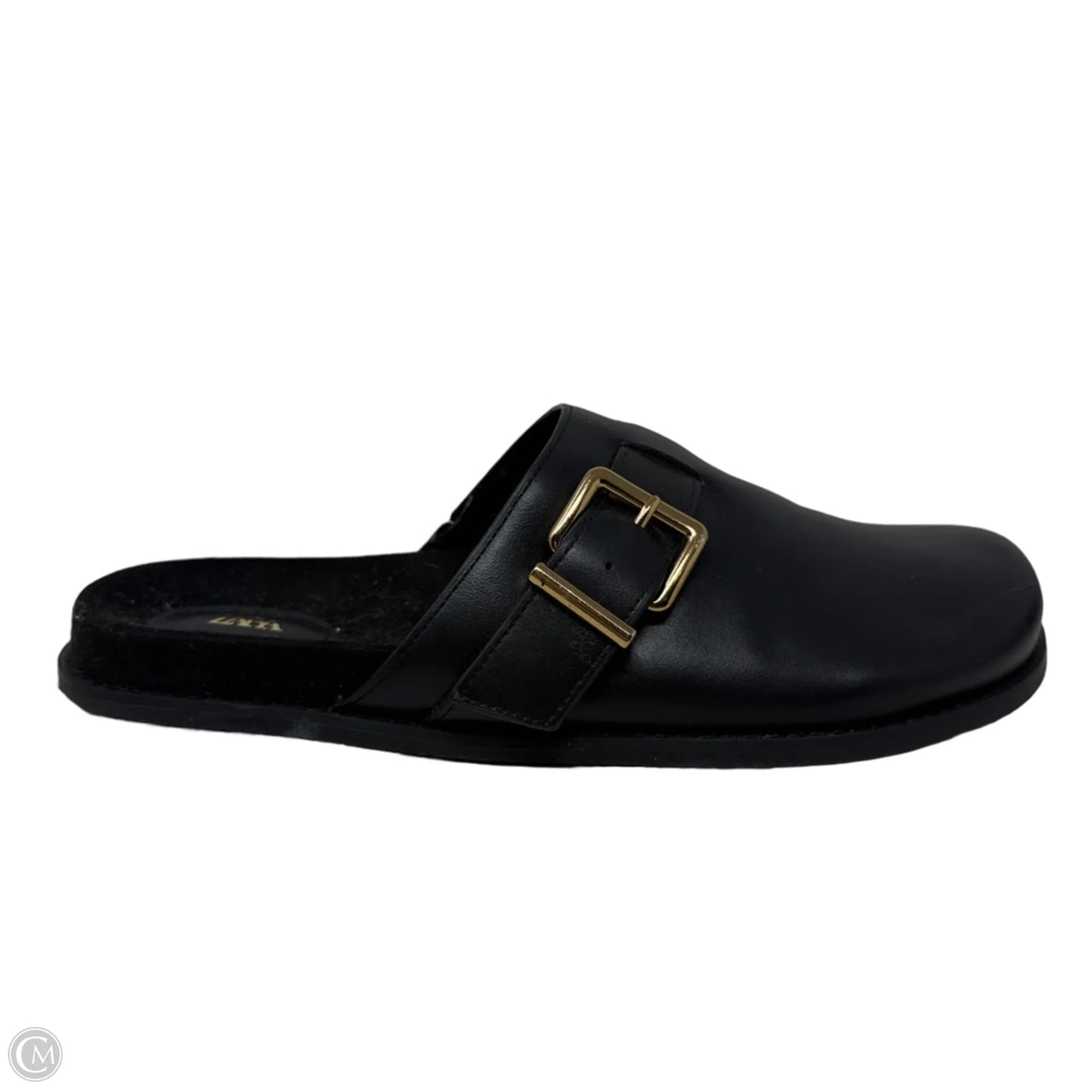 Flat Buckled Clogs By Zara In Black, Size: 7.5