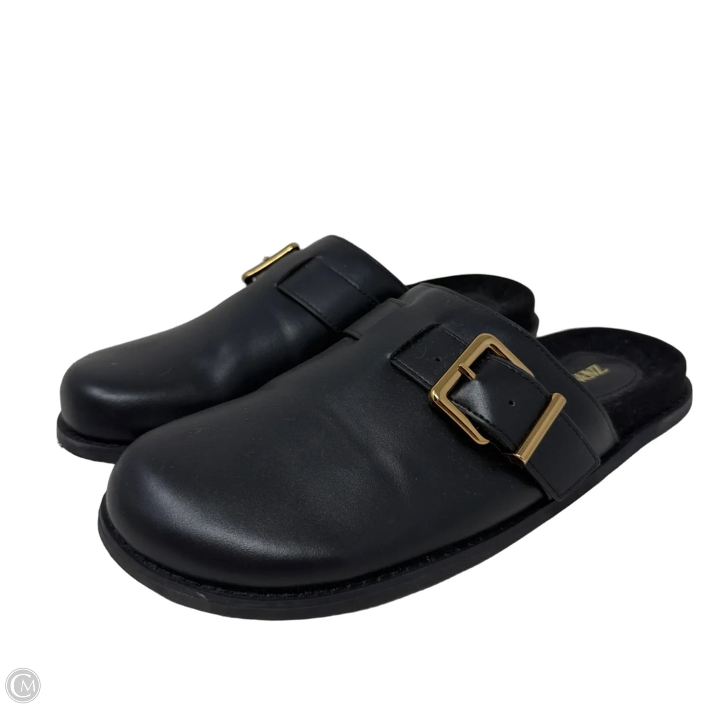 Flat Buckled Clogs By Zara In Black, Size: 7.5