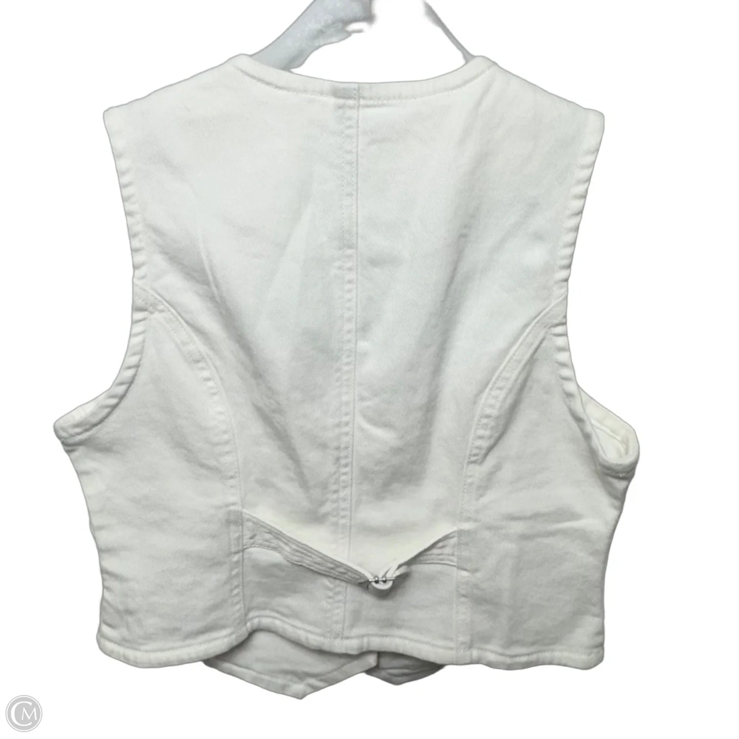 The Denim Crop Vest By Scotch & Soda In White, Size: S