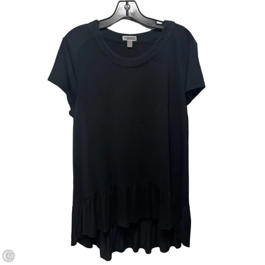 Tunic Short Sleeve By Chelsea 28 In Black, Size: L