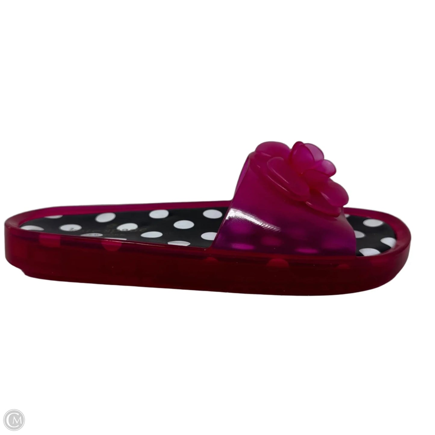 Jelly Flower Slide Sandals Designer By Kate Spade In Pink, Size: 8