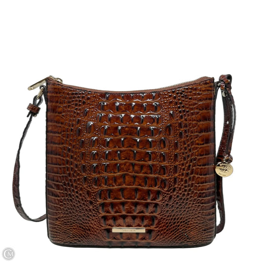 Katie Crossbody In Pecan Melbourne Designer By Brahmin, Size: Medium