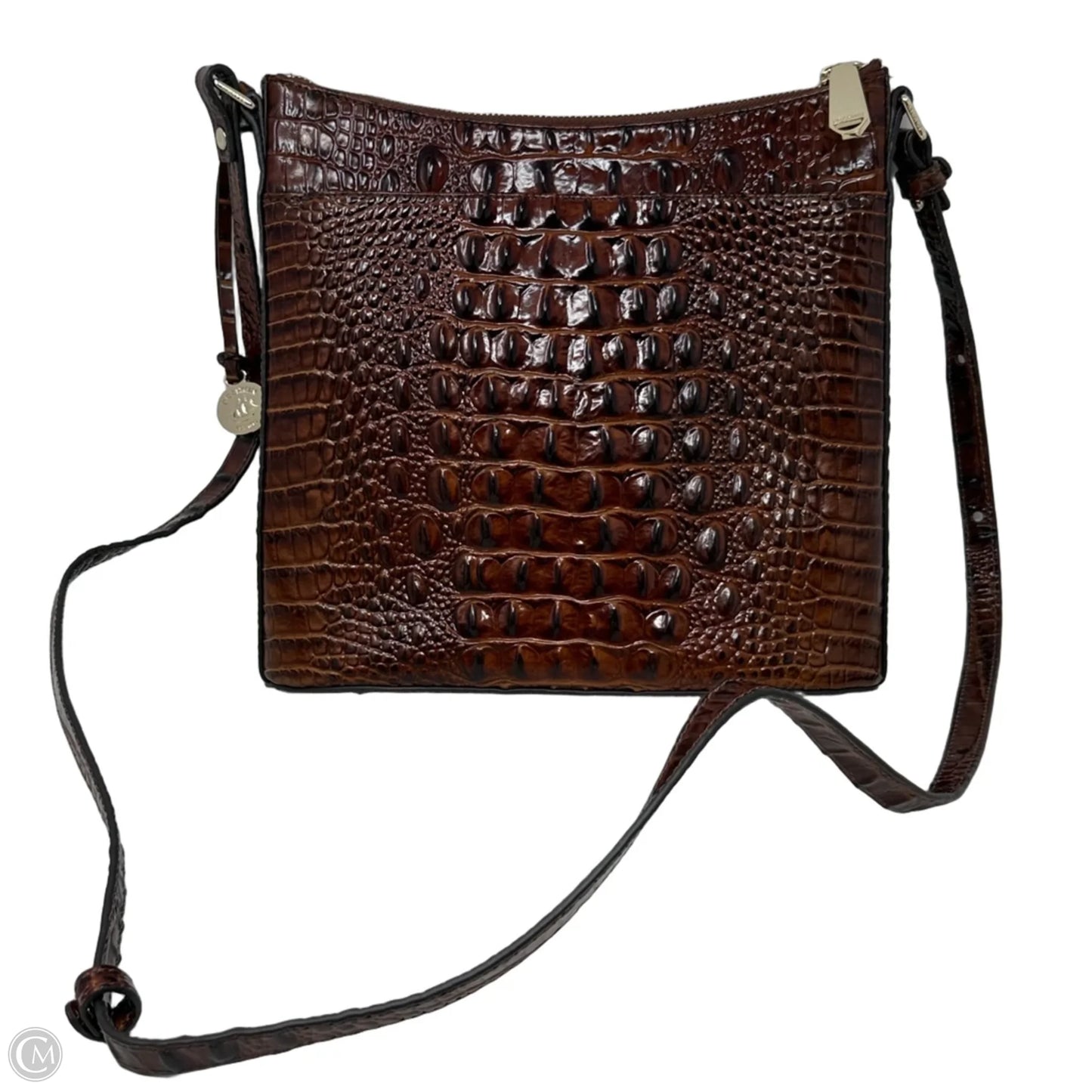Katie Crossbody In Pecan Melbourne Designer By Brahmin, Size: Medium