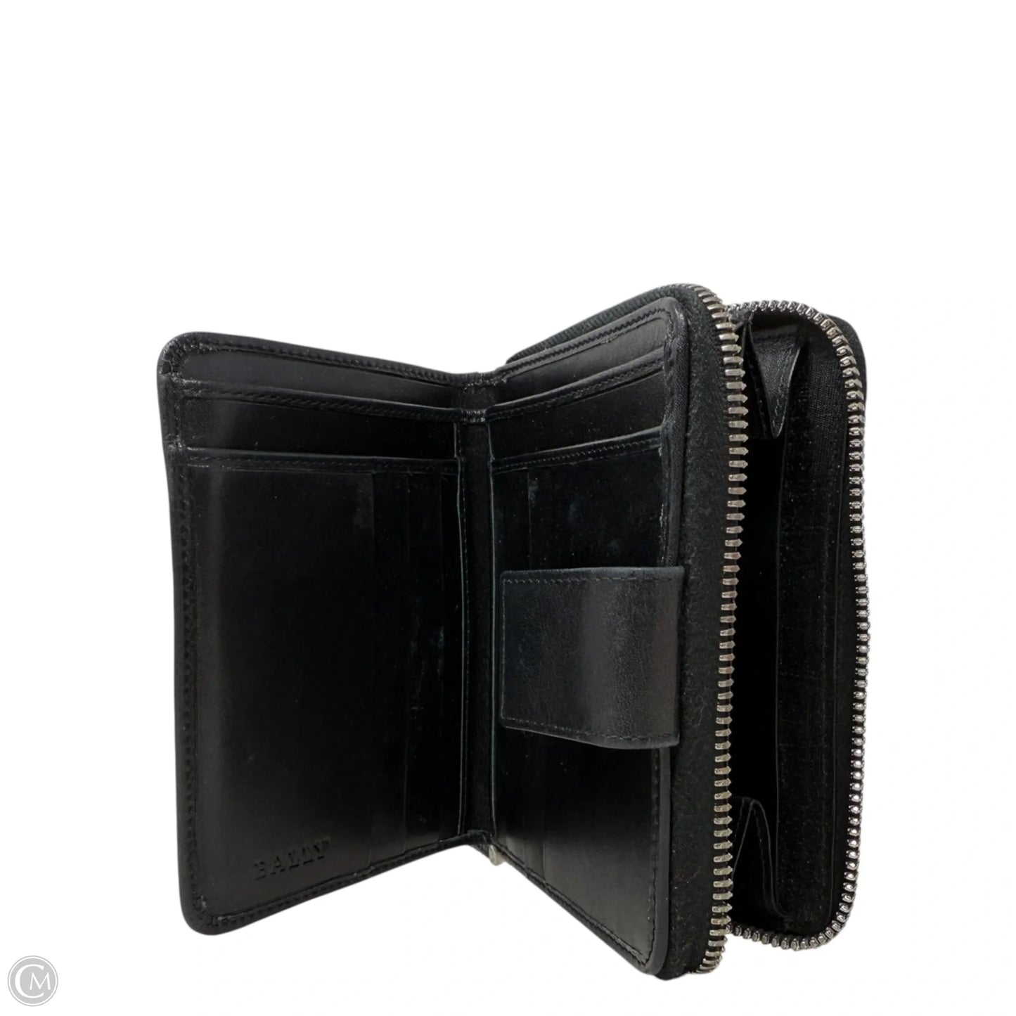 Ponera Compact Calf Leather Wallet By Bally, Size: Medium