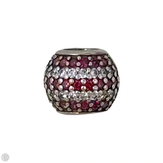 Nautical Stripes Pave Lights Sterling Silver Bracelet Charm By Pandora
