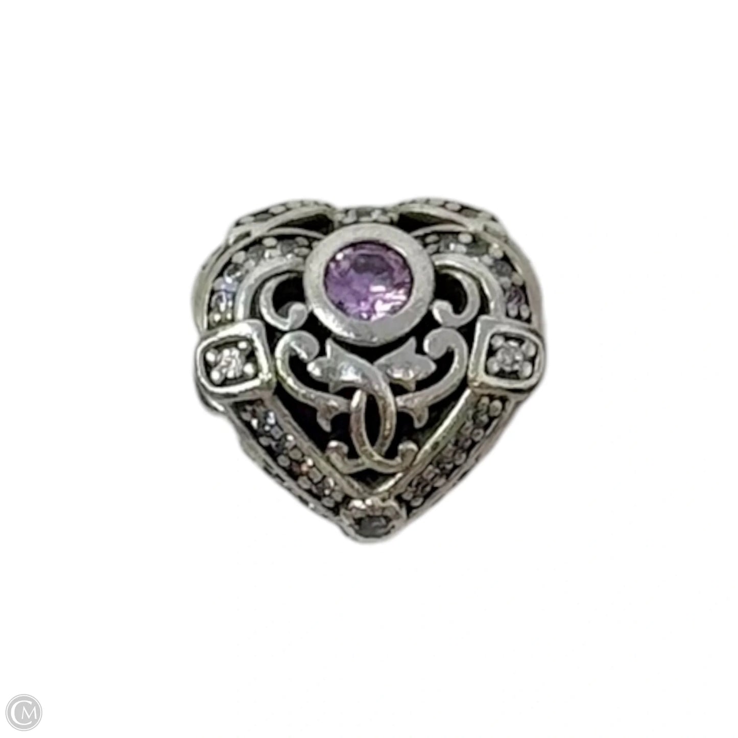 Opulent Heart Sterling Silver Bracelet Charm By Pandora