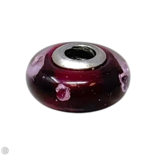 Cerise Heart Murano Glass & Sterling Silver Bracelet Charm By Pandora
