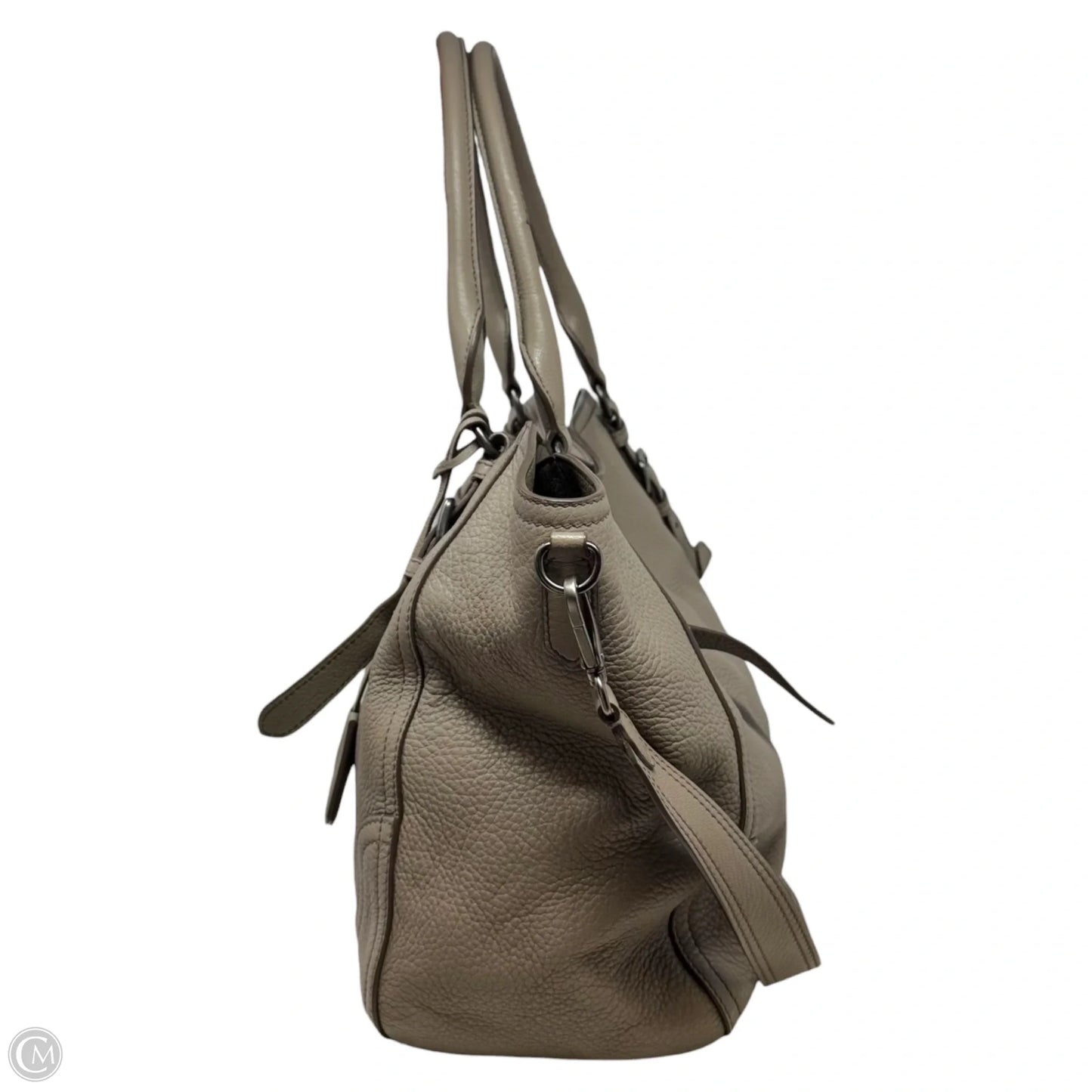 Leather Tote Bag Handbag Luxury Designer By Prada, Size: Large